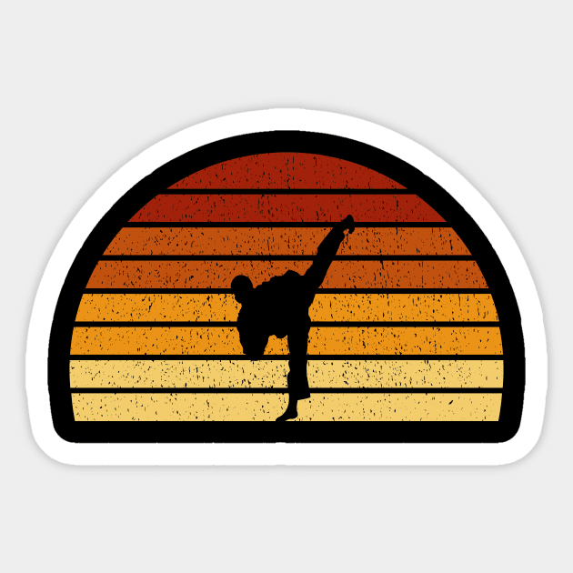 Taekwondo Martial Arts Shirt Retro Vintage Silhouette Gift Taekwondo Martial Arts Shirt Retro Vintage Silhouette Gift