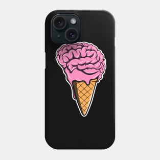 Brain flavored ice cream Phone Case