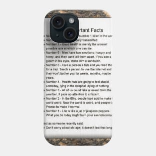 Insightful Facts Phone Case