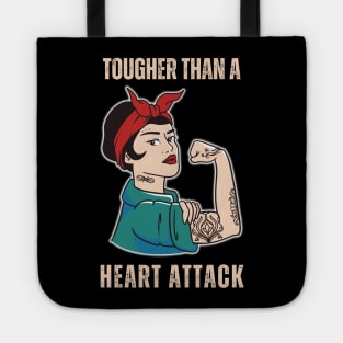 Tougher Than A Heart Attack Survivor Woman Tote