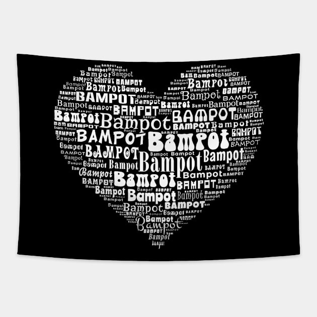 Scottish Humour Black & White Heart Tapestry by TimeTravellers