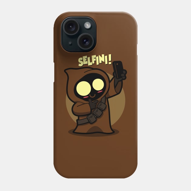 Selfini Cute Funny Alien Taking A Selfie Phone Case by BoggsNicolas