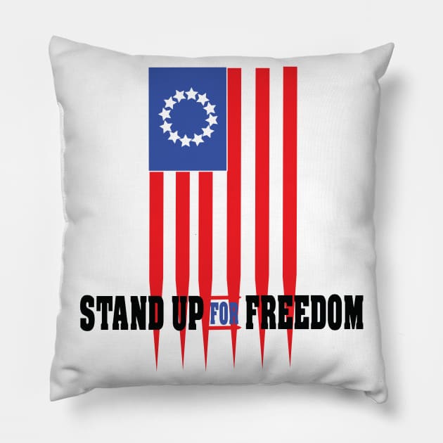 stand up for freedom 7- Pillow by medo art 1