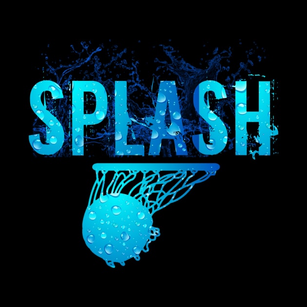 SPLASH Basketball T-shirt by AnyDesignClothingInc.