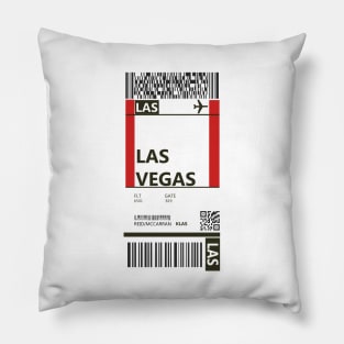 Las Vegas Boarding Pass Pillow