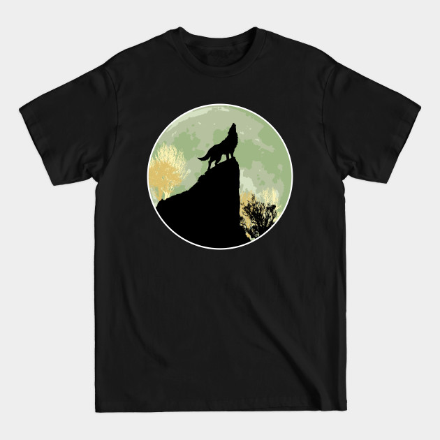 Disover Wolf howling - Wolf - T-Shirt