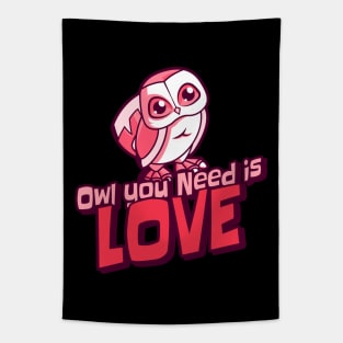 Owl You Need Is Love Tapestry