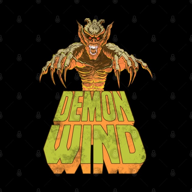 Demon Wind // Classic Cult Horror Design by darklordpug