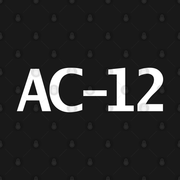 AC 12 Typography White Text by ellenhenryart