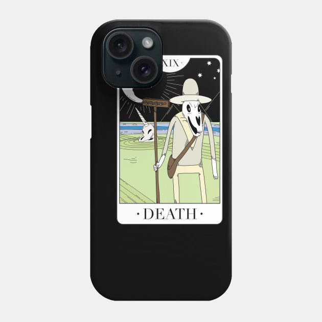 Death - adventure time tarot card Phone Case by kvothewordslinger