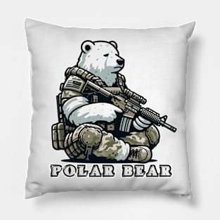 Tactical Polar Bear Pillow