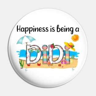 Happiness Is Being A Didi Summer Beach Happy Mother's Day Pin