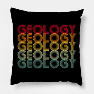 Geology- multi colored- Typography Pillow