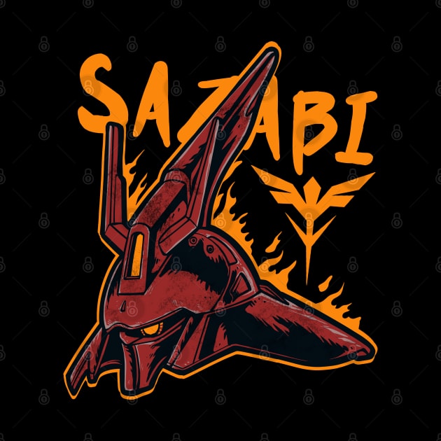 Sazabi Head by kimikodesign