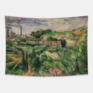 View of the Bay of Marseille with the Village of Saint-Henri by Paul Cezanne Tapestry