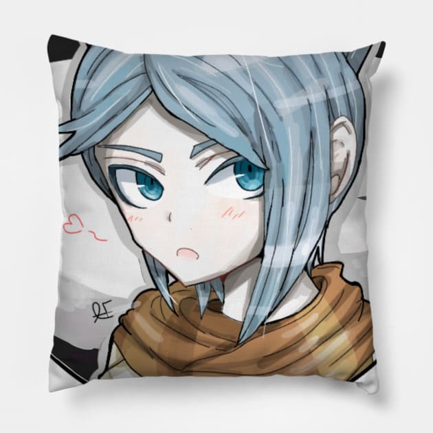 Danganronpa Nagisa Shingetsu By Kībo-Kībo Pillow by Kibo-Kibo