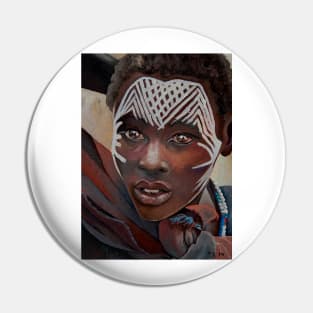 African Boy Pin