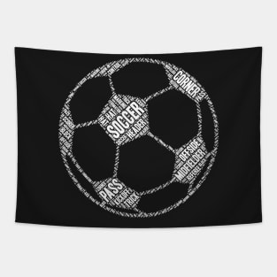 Soccer Ball Heart Boys Men Sports Gifts print Tapestry