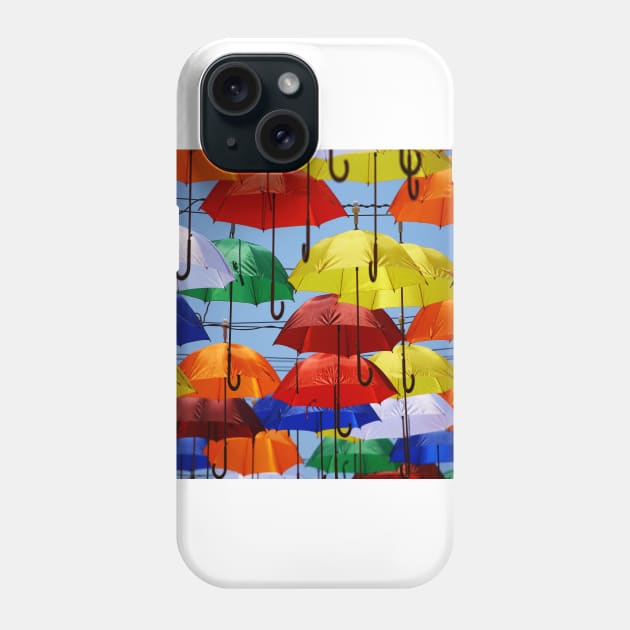 Dynamic Colors Lively Umbrellas Phone Case by Mama20