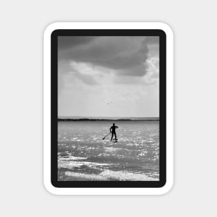 Lone Paddle Boarder Magnet