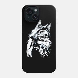 Wolf minimal Phone Case