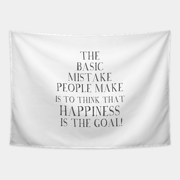 happiness quote Tapestry by Yerlanio