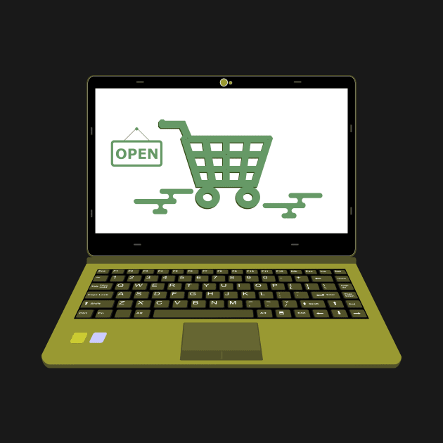 laptop vector for Online shop payment by asepsarifudin09