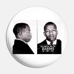 John Lewis Mug shot Pin