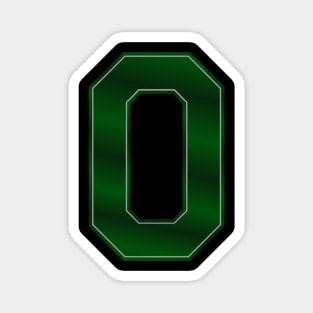 0 || Sports Number | Jersey | Green Magnet