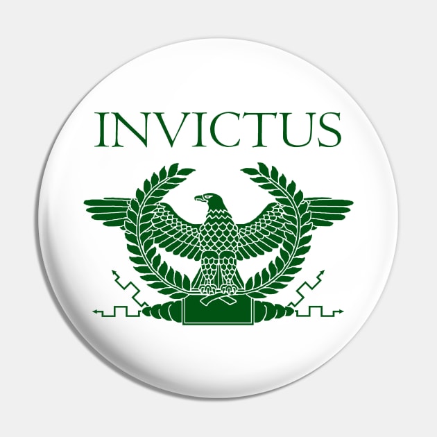 Invictus - Green Eagle Pin by AtlanteanArts