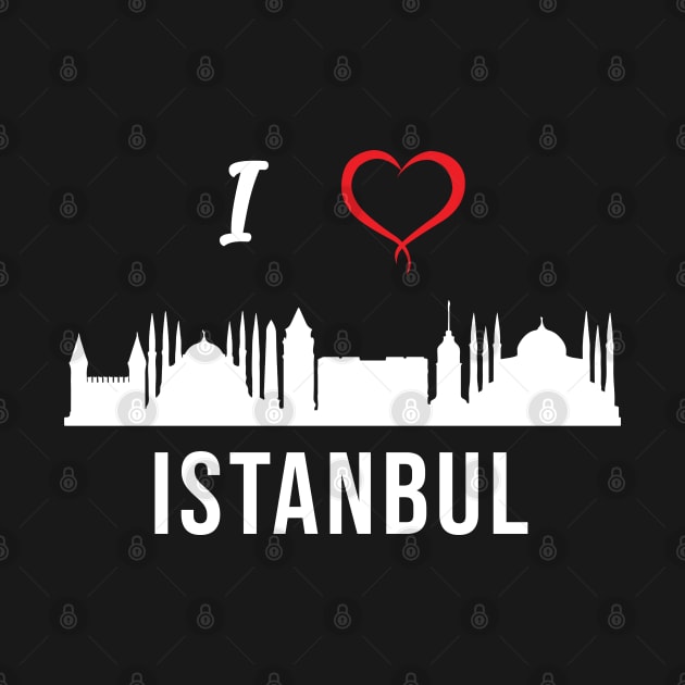 I love Istanbul Skyline Turkish Kurdish Zazaki Culture by alltheprints