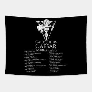 Gaius Julius Caesar World Tour - Ancient Roman History SPQR Tapestry