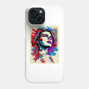 Abstract pop art style woman Phone Case