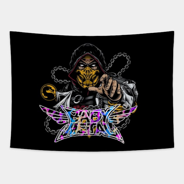 metal baby Tapestry by Pahala.kita