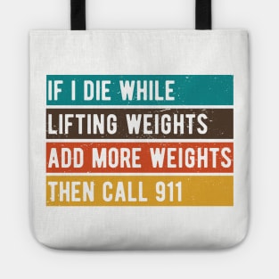 Weight Lifting fitness gym Tote