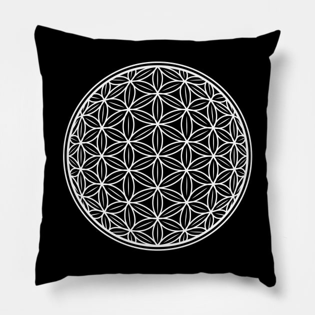 FLOWER OF LIFE ANCIENT SYMBOL Pillow by marieltoigo