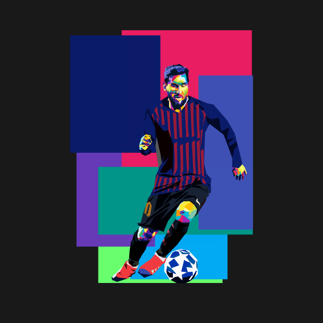 Lionel messi in wpap pop art design by Fadmel