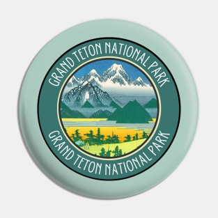 Beautiful Green Grand Teton National Park Pin