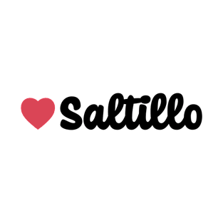 Saltillo Mexico Heart Script T-Shirt