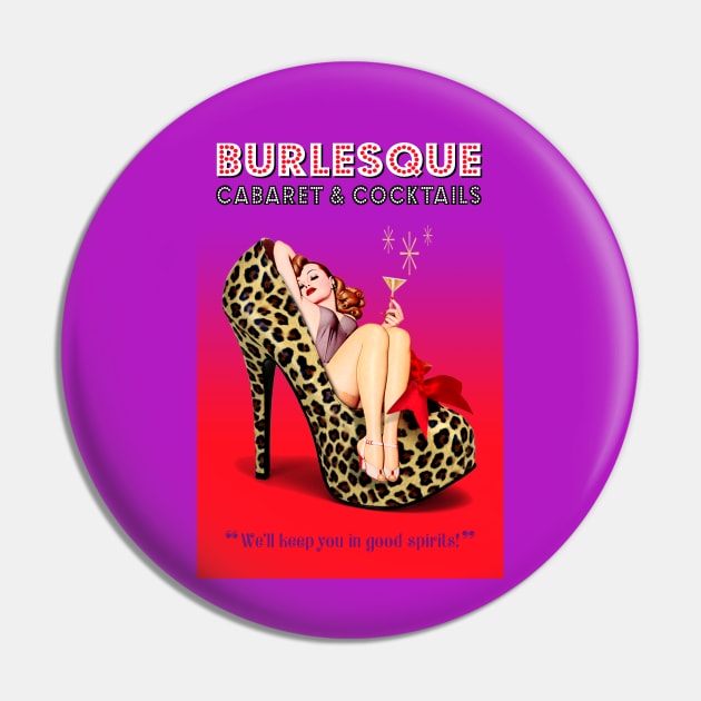 Burlesque Cocktail Pin by PLAYDIGITAL2020