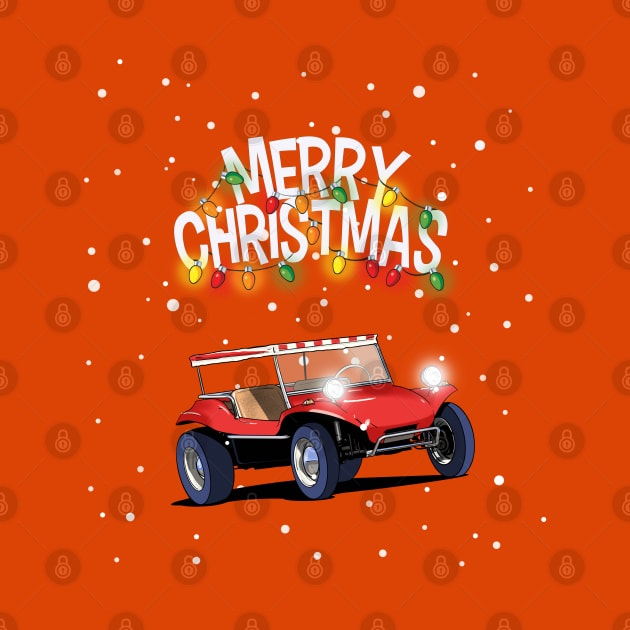 Baja Beach Buggy Christmas Jumper design. by Webazoot