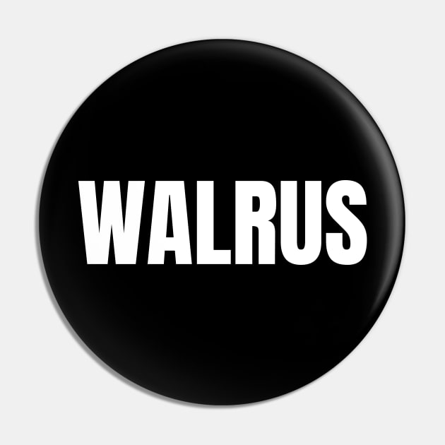 Walrus Pin by Spatski