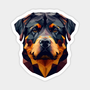 Rottweiler - Geometric Head Magnet