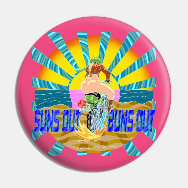 The Sun Is Out Pin by FullTuckBoogie