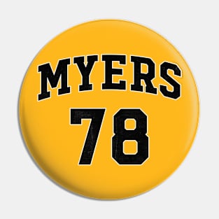 MYERS - vintage typography Pin