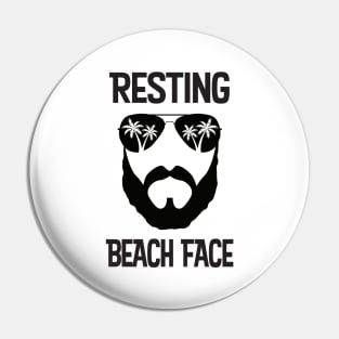 Resting Beach Face Gift Pin