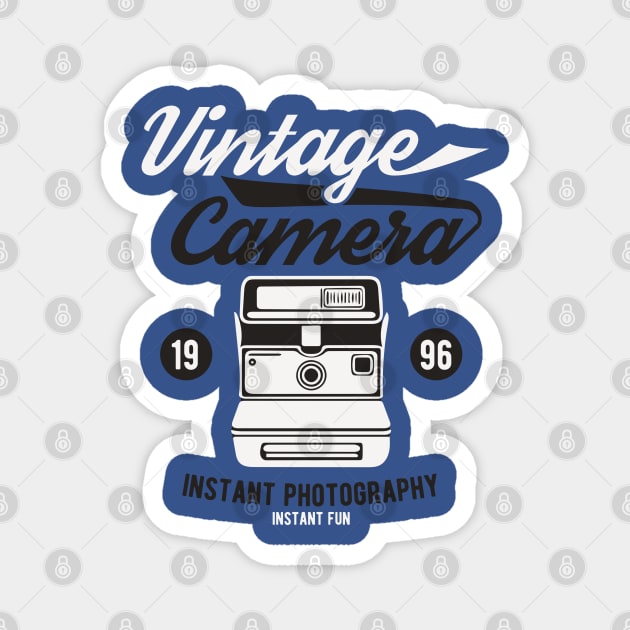 Vintage Instant Photography Camera Magnet by JakeRhodes