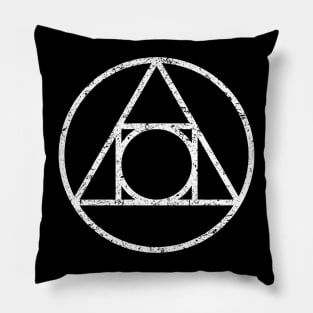 Square circle, alchemical symbol Pillow