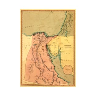 Vintage Map of Egypt (1800) T-Shirt