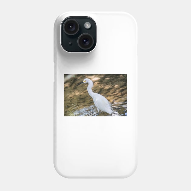 Reflections of Snowy Egret Phone Case by KensLensDesigns